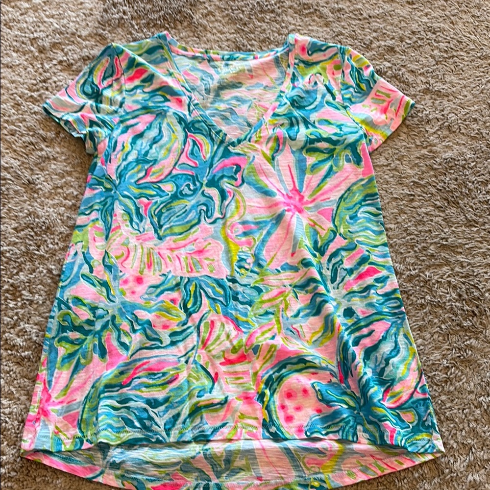 Lilly Pulitzer Etta V-neck Tee